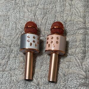 Rose Gold and Silver Wireless Microphones